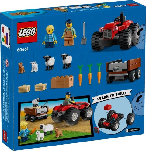 LEGO CITY 60461 Czerwony traktor z przyczepą i owcą LEGO CITY 60461 Czerwony traktor z przyczepą i owcą